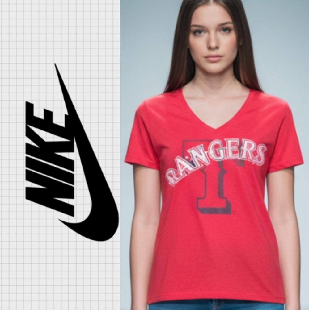 Nike Slim Fit V-Neck Rangers Tee